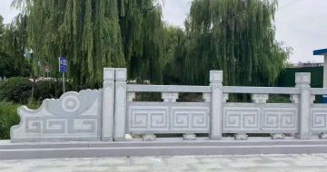 潮州 芝麻灰桥栏杆、河道栏杆安装效果