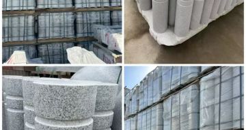 潮州 芝麻白花岗岩挡车柱、隔离柱多少钱