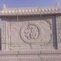 潮州 芝麻白花岗岩屏风，照壁，影壁