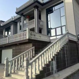 潮州 芝麻白别墅阳台栏杆，楼梯栏杆