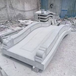 潮州 芝麻灰花岗岩园林景观 小石桥