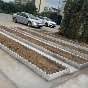 潮州 花边石、花围石、花园石安装效果
