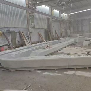 潮州 花岗岩整石坐凳拼装