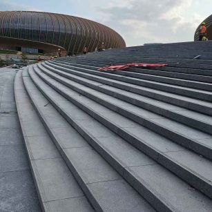 潮州 弧形整石台阶铺装效果图