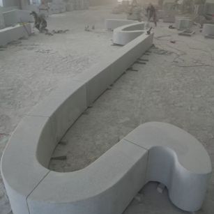 潮州 花岗岩整石坐凳拼装