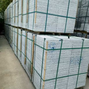 潮州 大花芙蓉白火烧成品，市政园林广场地铺石