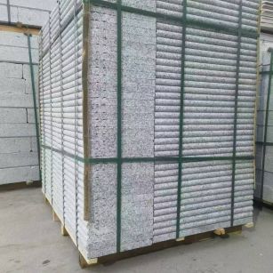 潮州 芙蓉白3公分厚磨圆边、拉槽，楼梯踏步