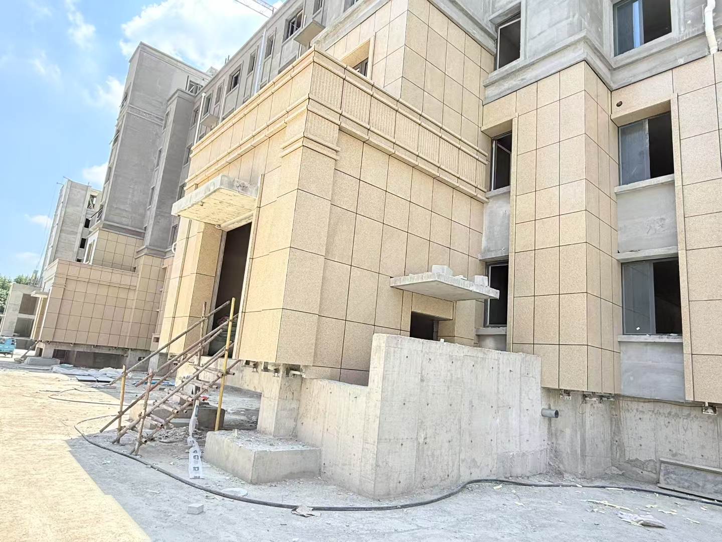 潮州 黄金麻干挂，工地实拍