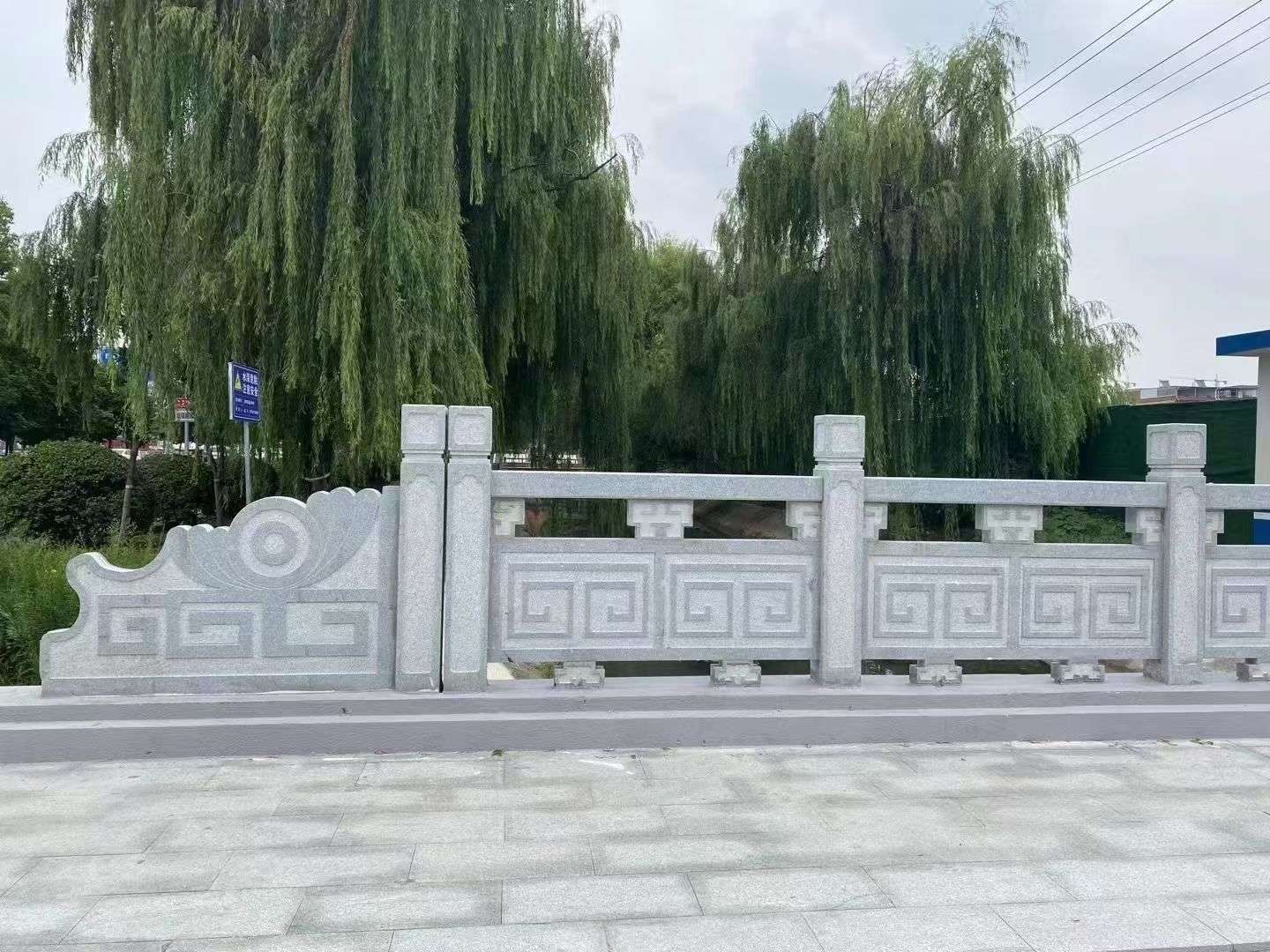 潮州 芝麻灰桥栏杆、河道栏杆安装效果