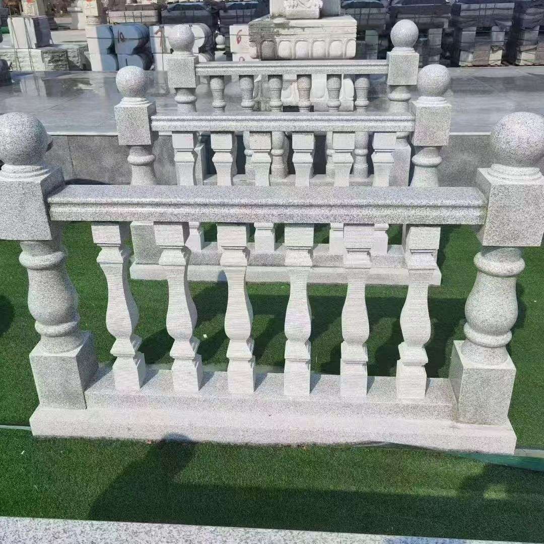 潮州 别墅石材栏杆特写