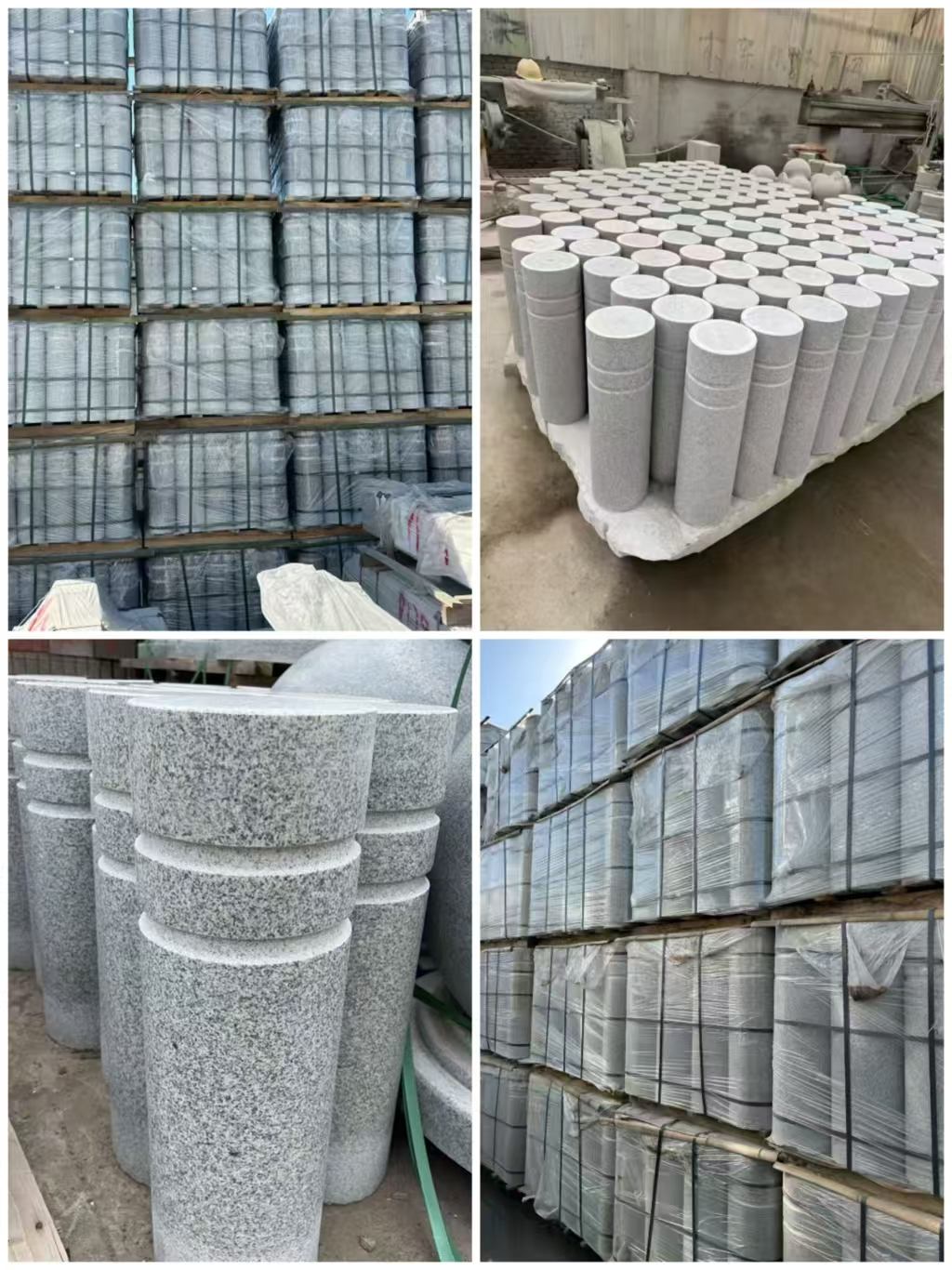 潮州 芝麻白花岗岩挡车柱、隔离柱多少钱