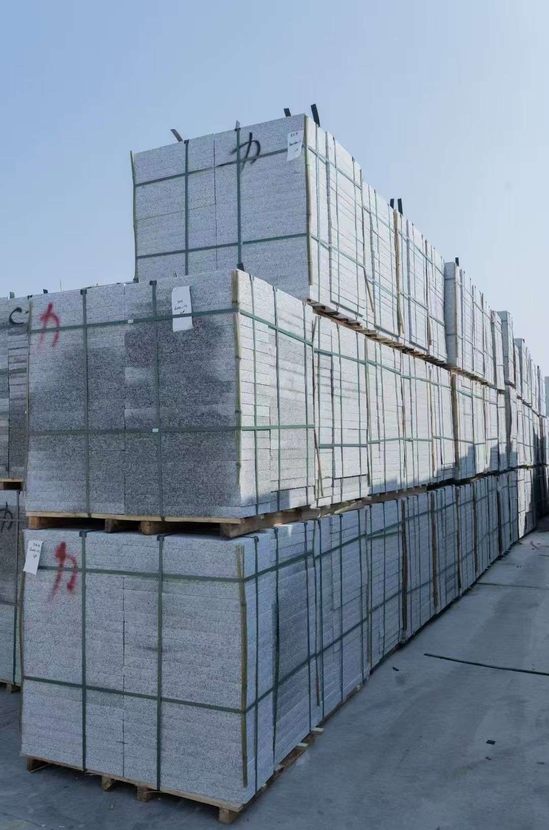 潮州 芙蓉白、大花白、小白花荔枝面成品地铺石