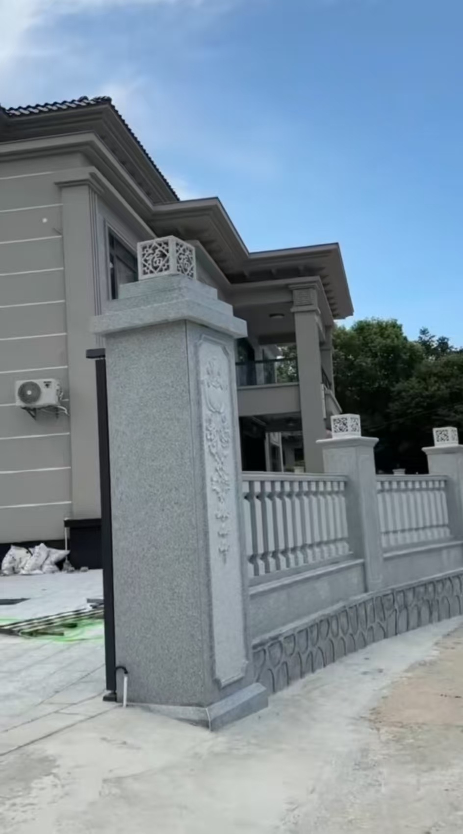 潮州 芝麻白别墅围墙栏杆，私人订制