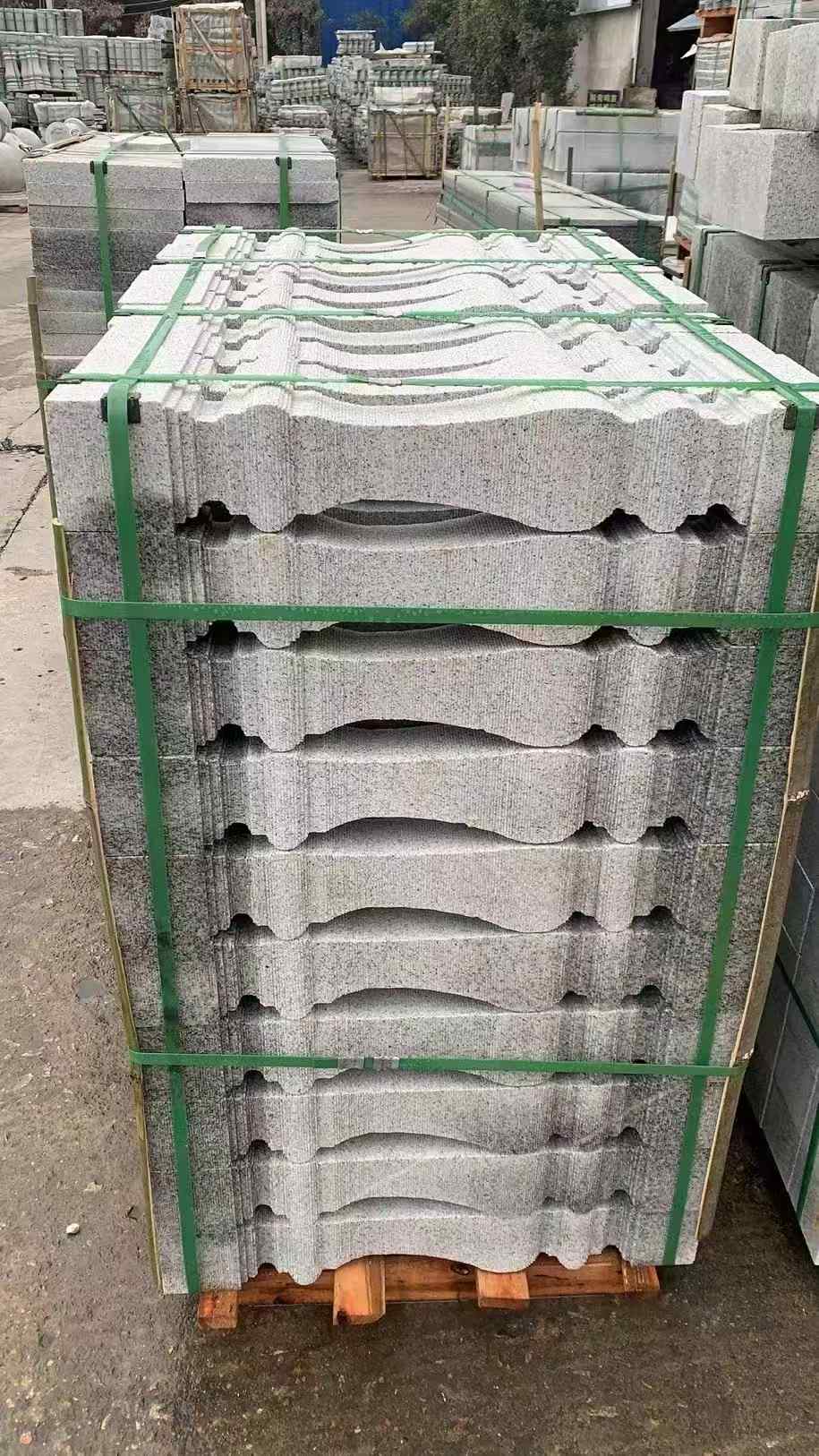 潮州 芝麻白方形拉丝面，栏杆花瓶柱